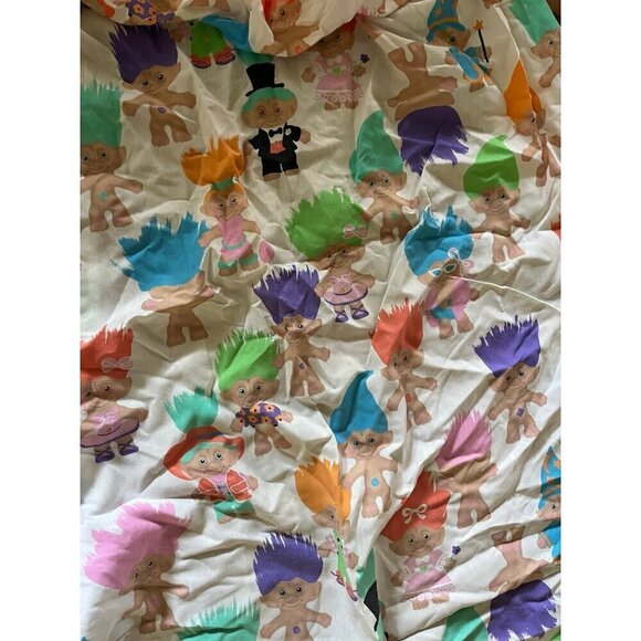 Vintage Treasure Trolls Twin Size Sheet Set - Picture 2 of 5